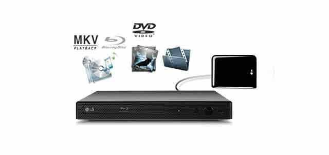 LG External HDD Playback Blu-ray Player - BP250 | LG UK